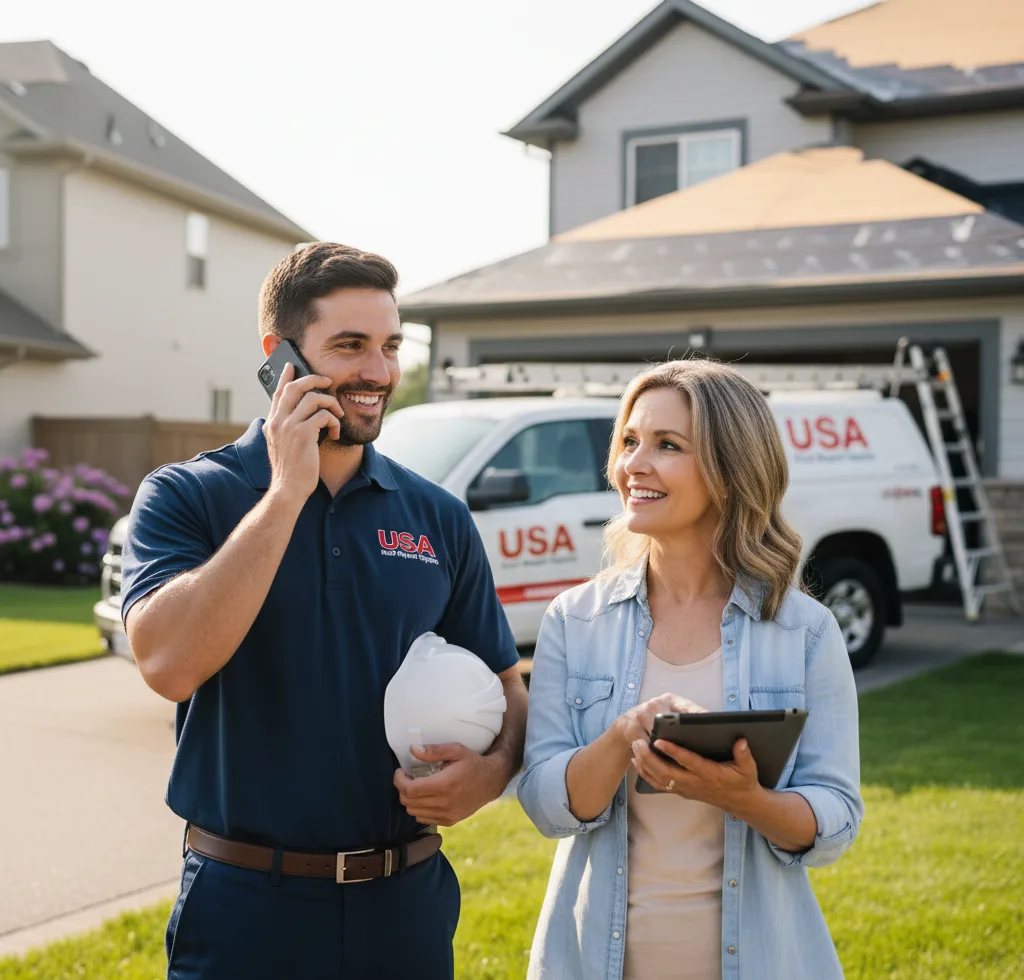 USA Roof Repair Experts customer support in East Spencer